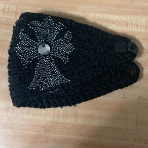 Black winter headband
